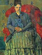 Paul Cezanne Madame Cezanne dans un fauteuil rouge Germany oil painting artist